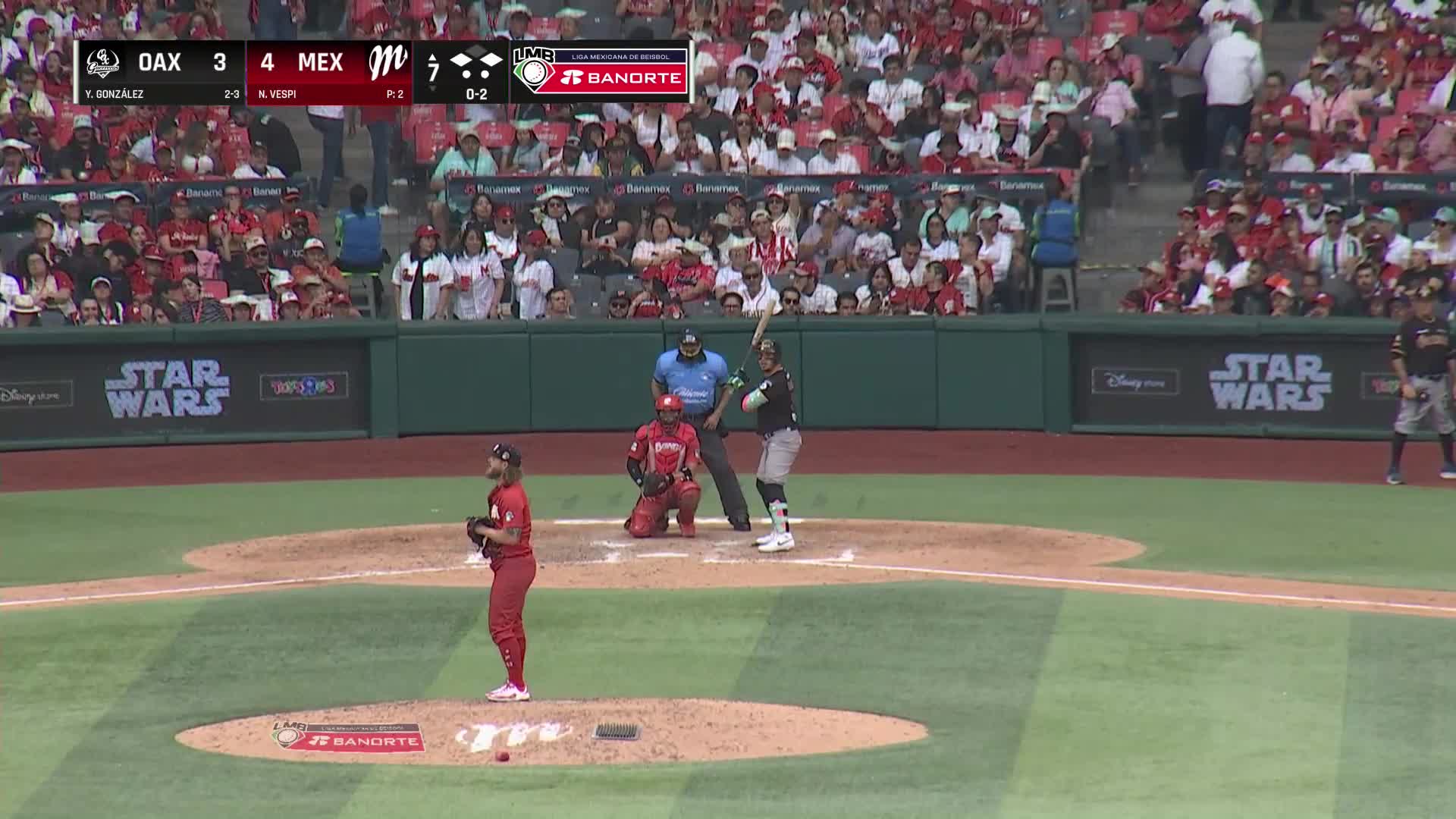 Vespi sale del problema. Strikeout Vs Guerreros